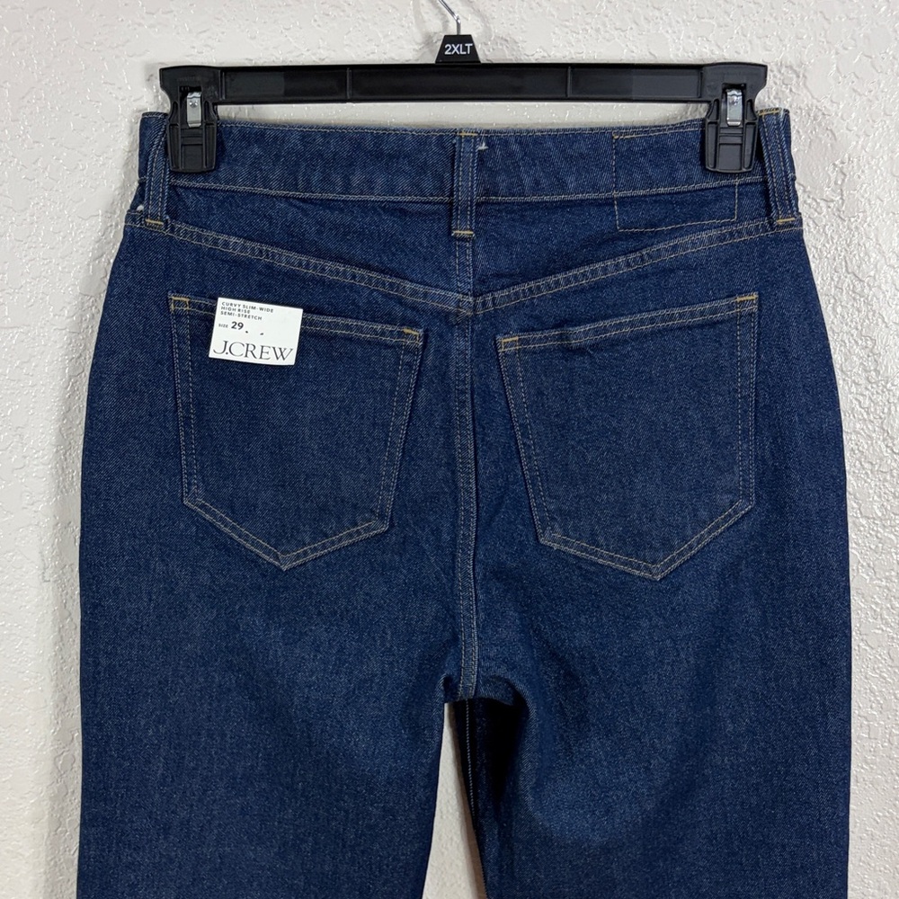 J.CREW Semi-Stretch High Rise Curvy Slim Wide,Size 29 - Picture 4 of 17